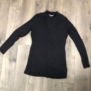 Black maternity shirt